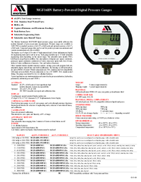 Thumbnail of document Data Sheet - MG-F16BN Digital Pressure Gauge